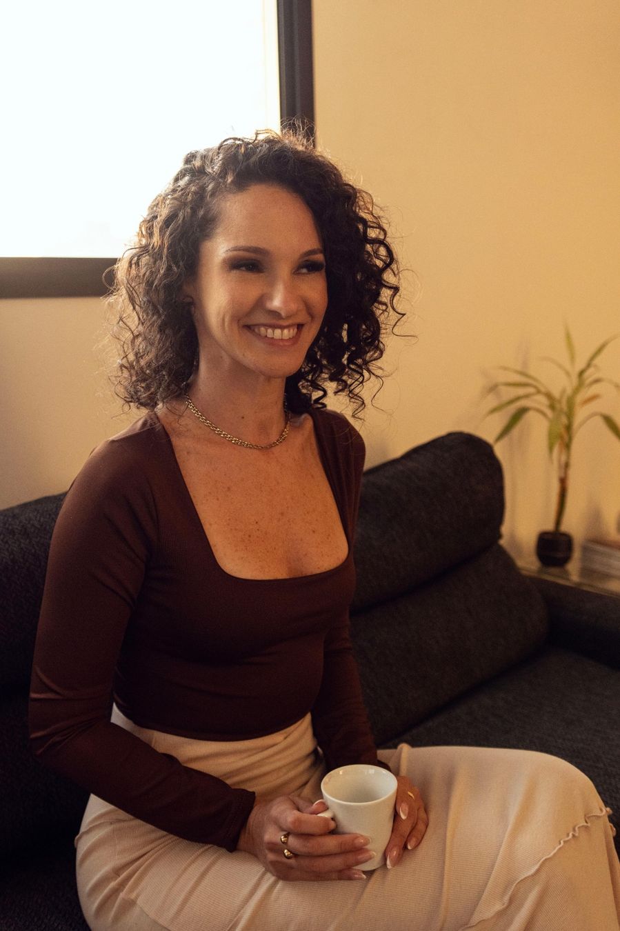 Fernanda Mendes Leal sorrindo